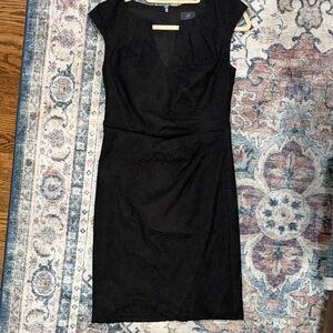 Adrianna Papell Sophisticated Black Lace Dress